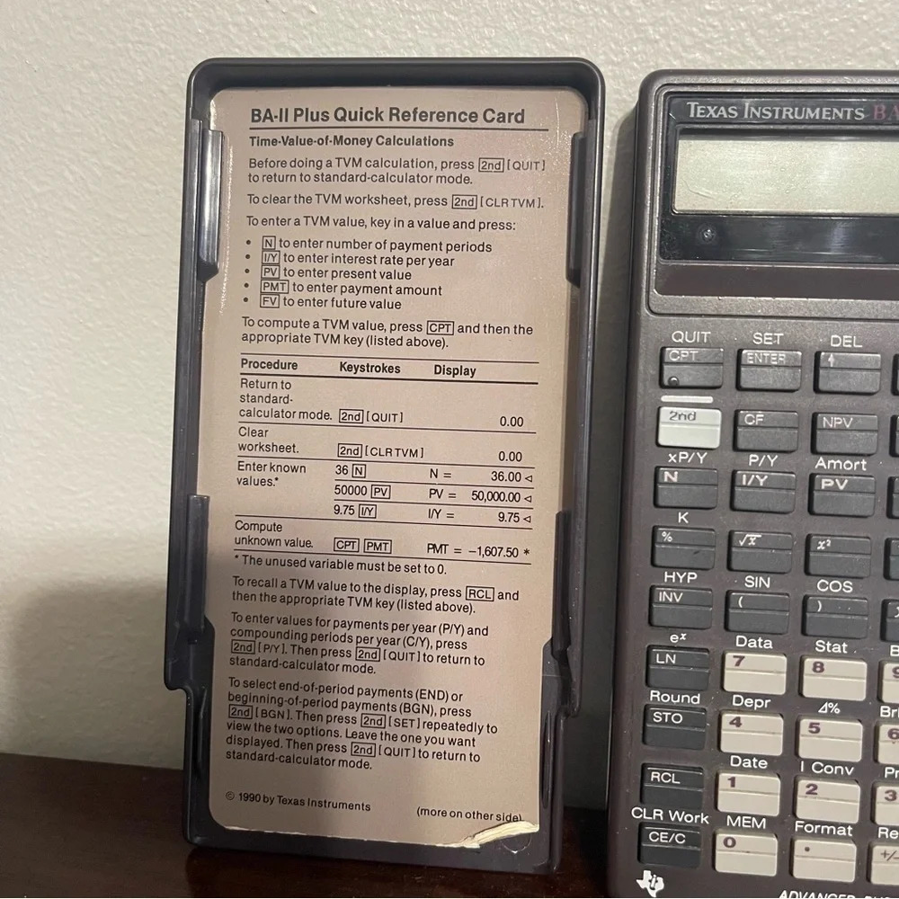 Texas‎ Instruments BA II Plus Business Calculator - Picture 3 of 5